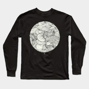 Psychedelic circle X Long Sleeve T-Shirt